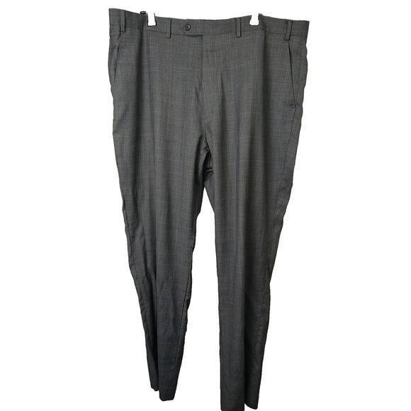 Lauren Ralph Lauren Men's 40X32 Pants Grey Blue Plaid Professional Career... - Picture 1 of 10